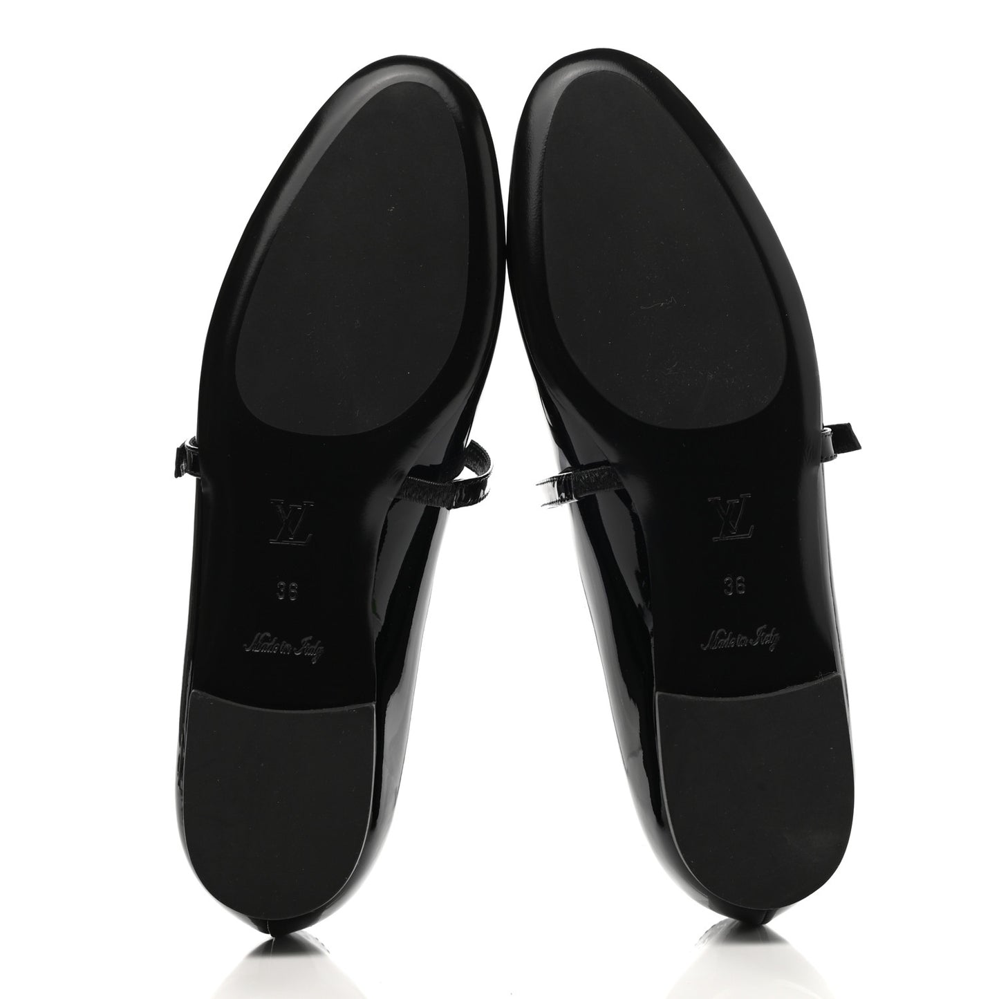 Patent Uniformes Ballerina Flat 36 Black