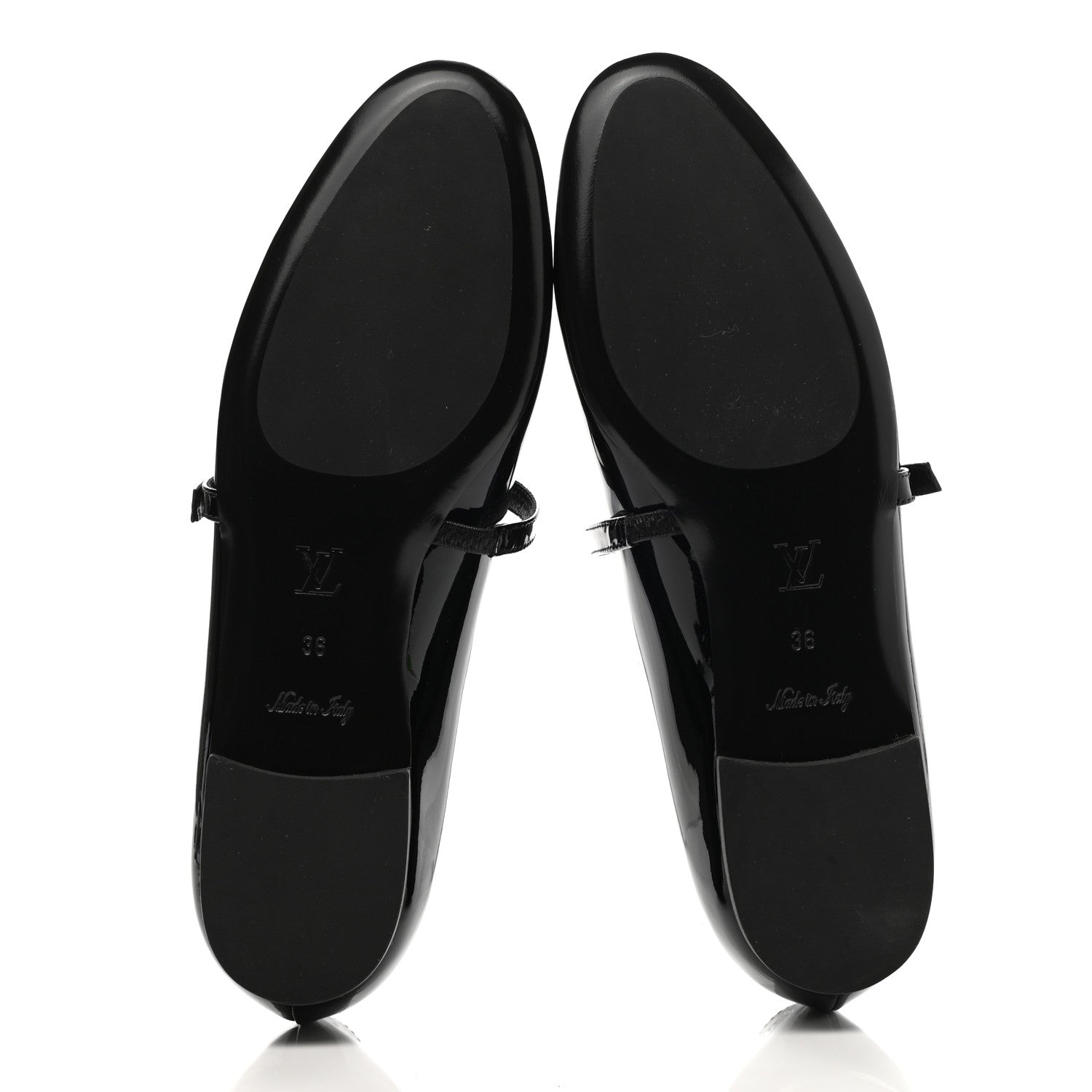 Louis Vuitton Patent Uniformes Ballerina Flat 36 Black 5 of 9