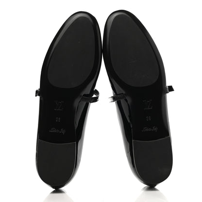 Louis Vuitton Patent Uniformes Ballerina Flat 36 Black 5 of 9