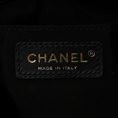 Chanel Caviar Quilted Rolled Up Bucket Drawstring Bag Black 6 of 11