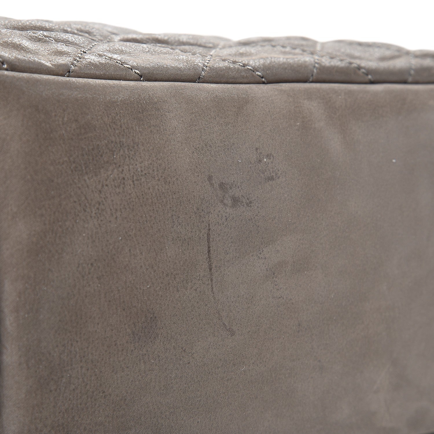 Chanel Iridescent Calfskin Quilted In The Mix Shopping Tote Dark Grey 9 of 13