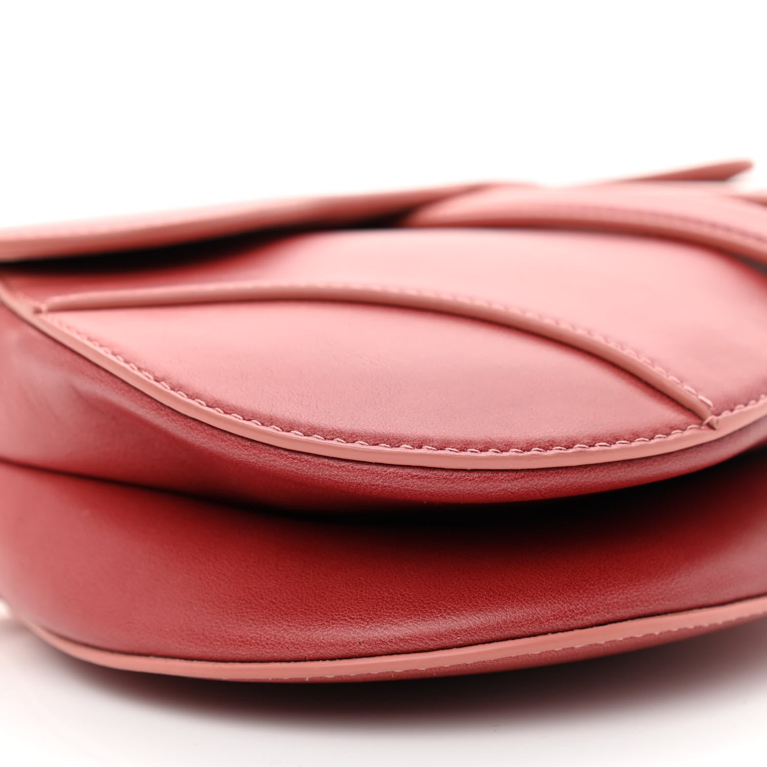 Christian Dior Gradient Calfskin Saddle Bag Pink 9 of 10