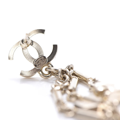 Chanel Pearl CC Drop Earrings Gold 4 of 4