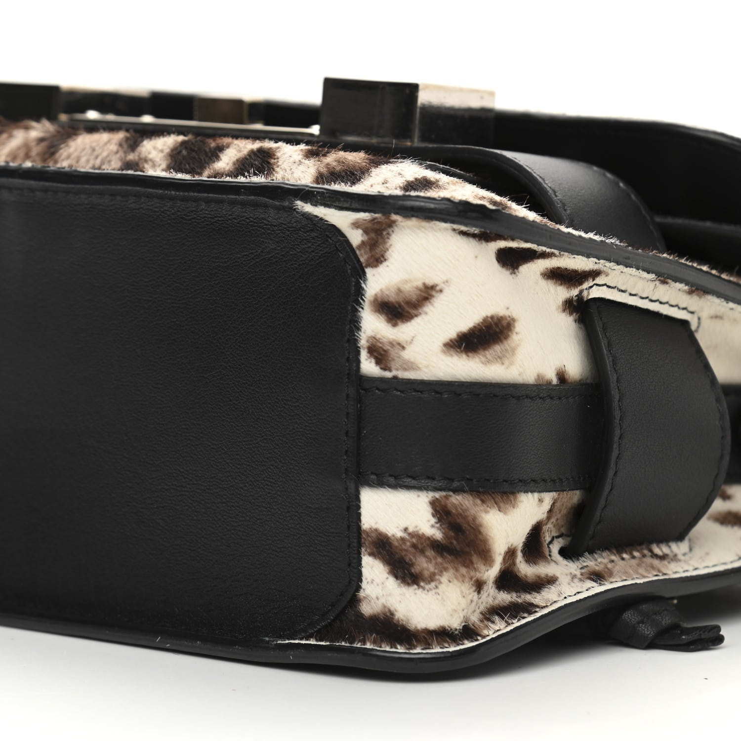 Proenza Schouler Calf Hair Leopard Print Mini PS11 Classic Shoulder Bag Black 4 of 9