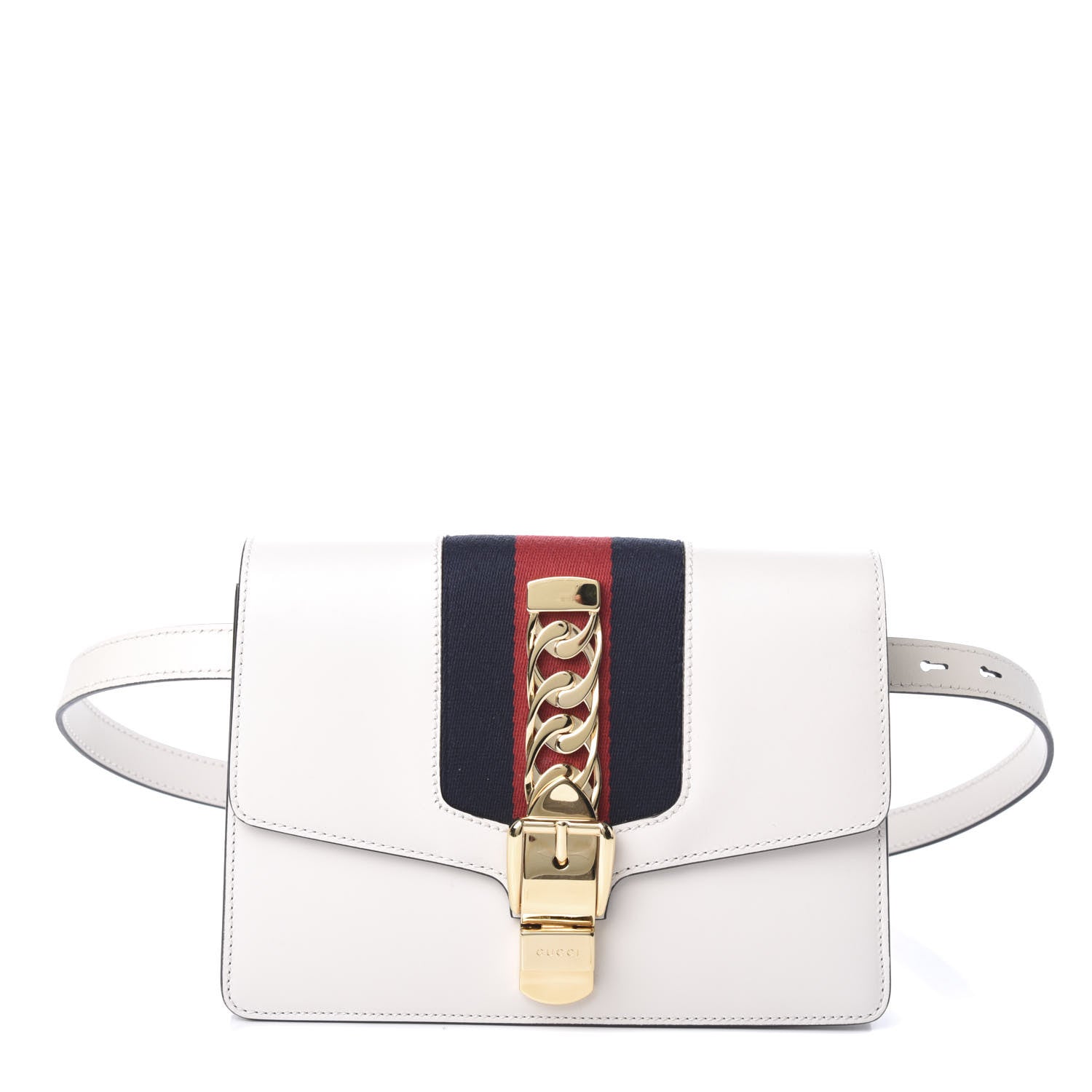 Gucci Calfskin Sylvie Belt Bag Off White 1 of 8