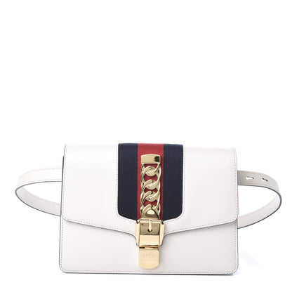 Gucci Calfskin Sylvie Belt Bag Off White 1 of 8