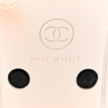 Chanel Rubber Camellia Rain Boots 40 Black 6 of 8