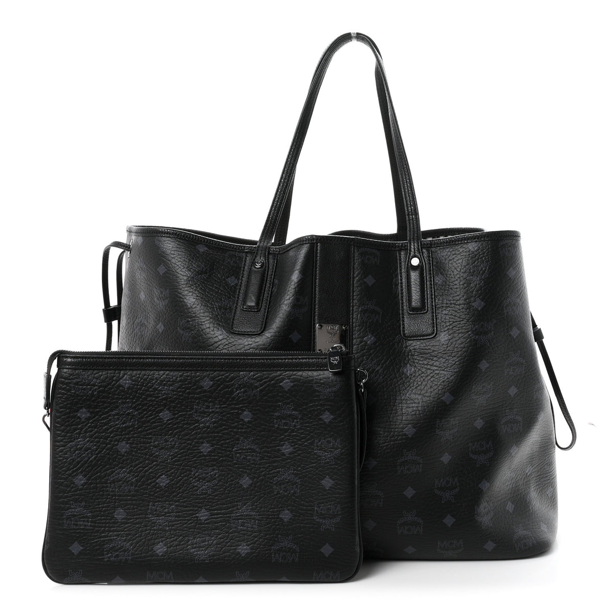 Visetos Large Liz Reversible Shopper Tote Black