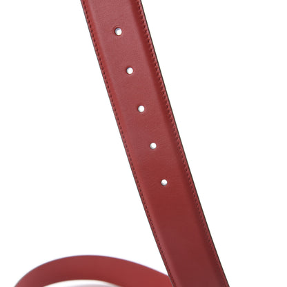 Gucci Moon Calfskin Interlocking G 37mm Belt 105 42 Vibrant Red 4 of 5