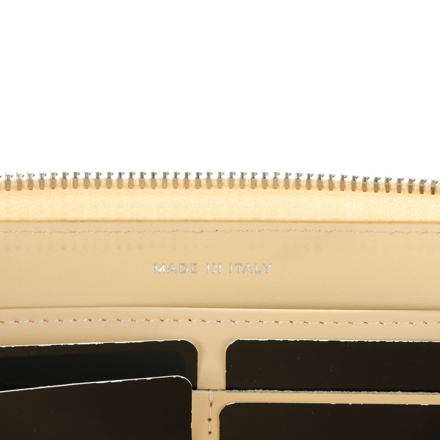 Chanel Caviar Quilted Large Gusset Zip Around Wallet Beige Clair 7 of 8