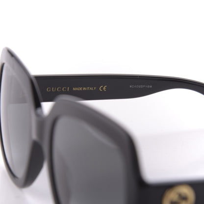 Gucci Oversized Square GG0036S Sunglasses Black 6 of 9