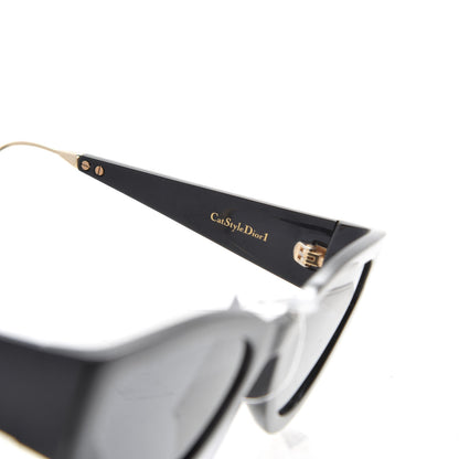 Christian Dior Acetate Cat Style Dior 1 Sunglasses Black 5 of 7