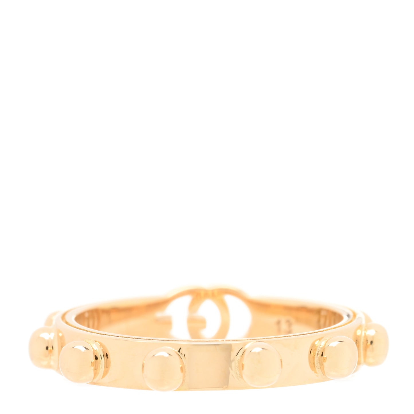 18K Yellow Gold Running GG Ring 53 6.25