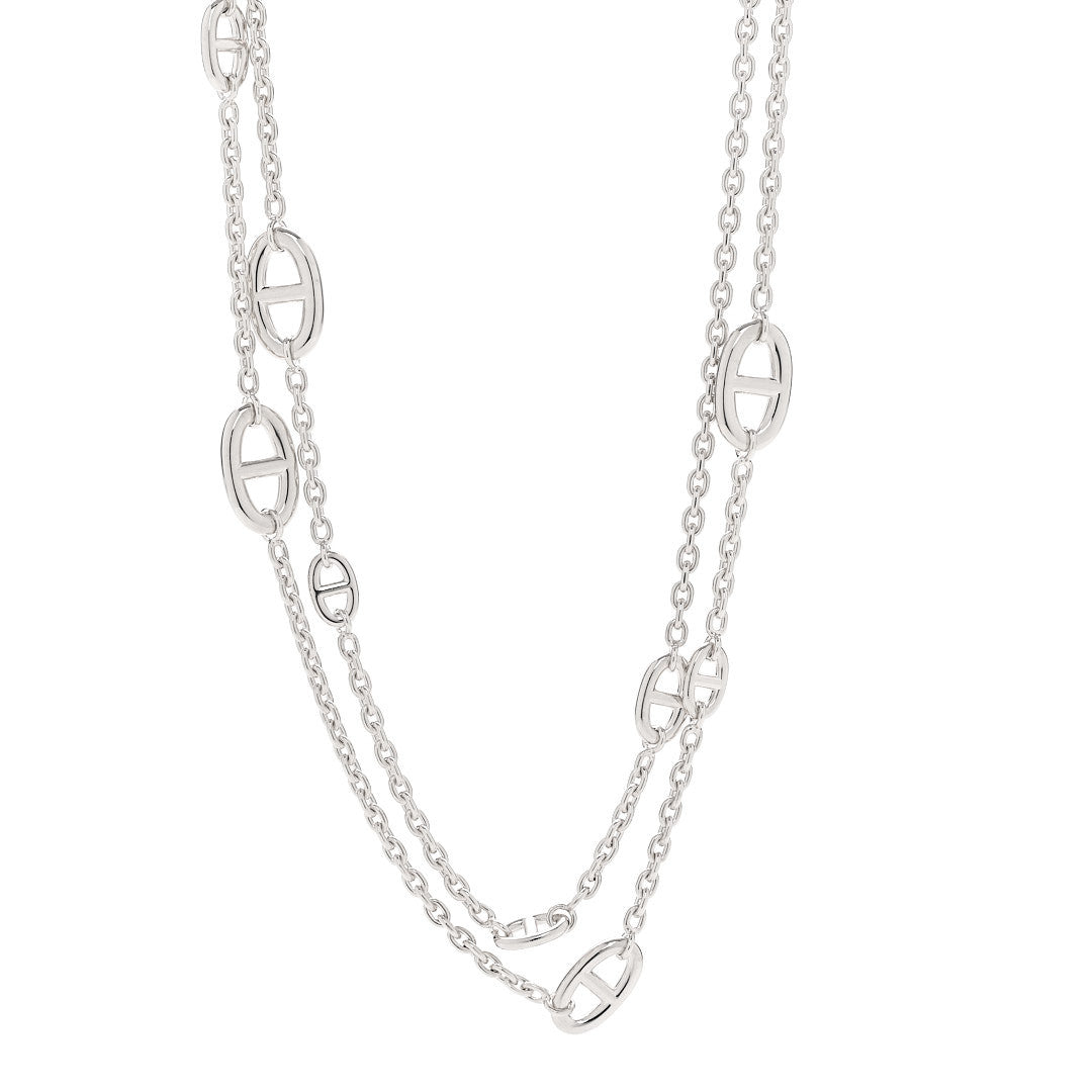 Hermes Sterling Silver Farandole Necklace 120 1 of 6