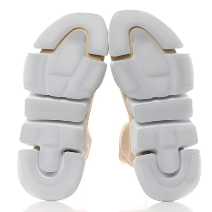 Balenciaga Technical 3D Recycled Knit Bi-Color Womens Speed 2.0 Transparent Sole Sneakers 37 Light Beige White 5 of 11