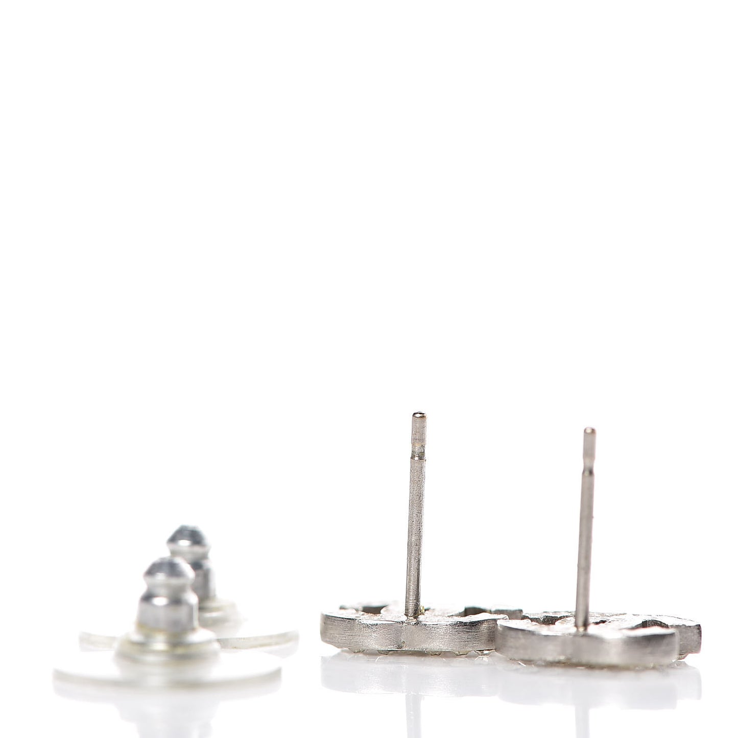 Crystal Mini Timeless CC Earrings Silver