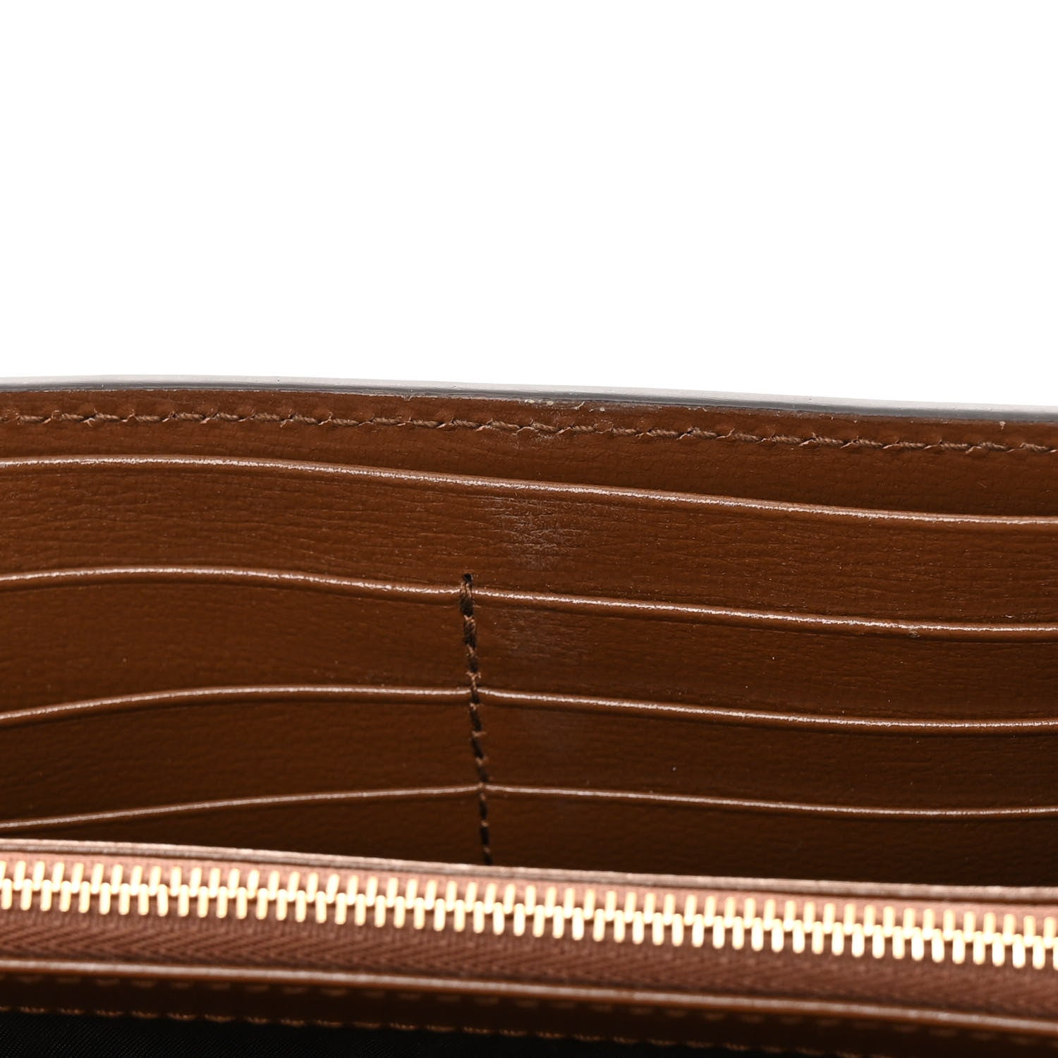 Gucci GG Supreme Monogram Azalea Calfskin Web Jackie 1961 Chain Wallet Beige Ebony Brown Sugar 14 of 14