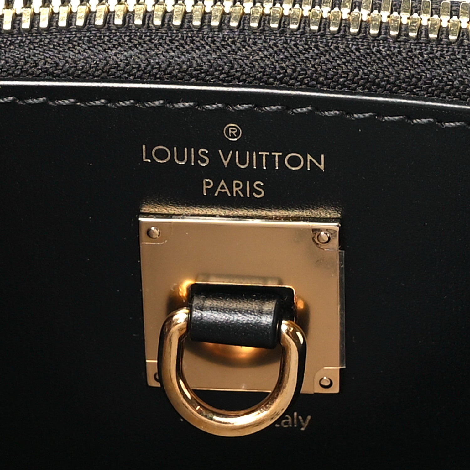 Louis Vuitton Calfskin Monogram Damier Tressage City Steamer PM Black 6 of 9