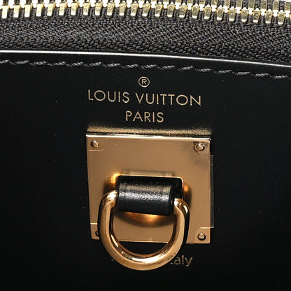 Louis Vuitton Calfskin Monogram Damier Tressage City Steamer PM Black 6 of 9