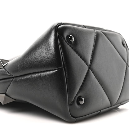 Valentino Garavani Nappa Monochrome Small Roman Stud The Handle Bag Black 8 of 9