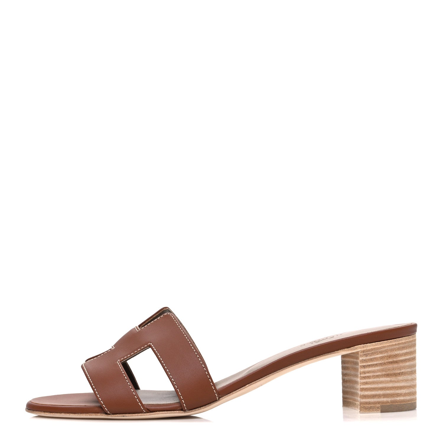 Hermes Calfskin Oasis Sandals 41 Gold 1 of 10