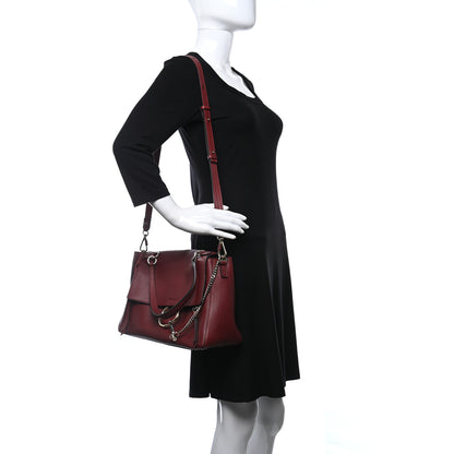 Chloe Calfskin Medium Faye Day Shoulder Bag Sienna Red 2 of 8