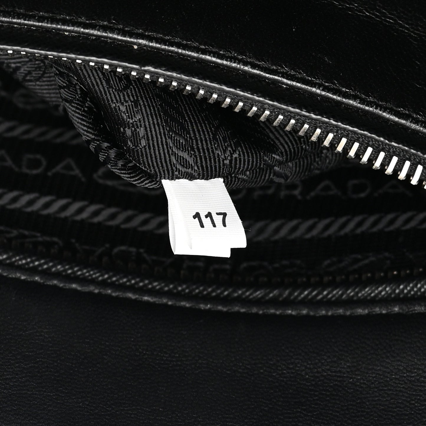Saffiano Baiadera Striped Medium Galleria Double Zip Tote Caramel Black White