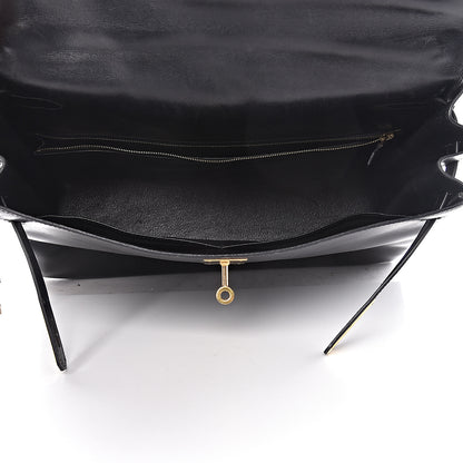 Hermes Box Kelly Retourne 35 Black 5 of 37