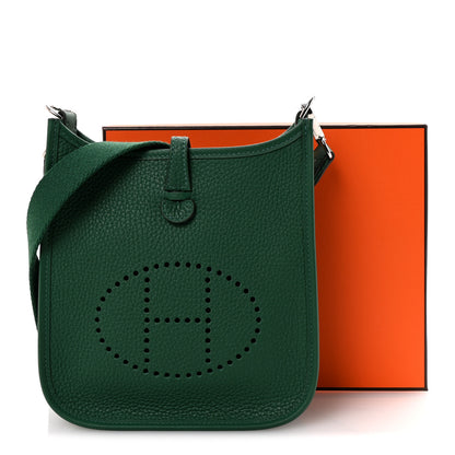 Hermes Taurillon Clemence Evelyne TPM Vert Vertigo 20 of 21