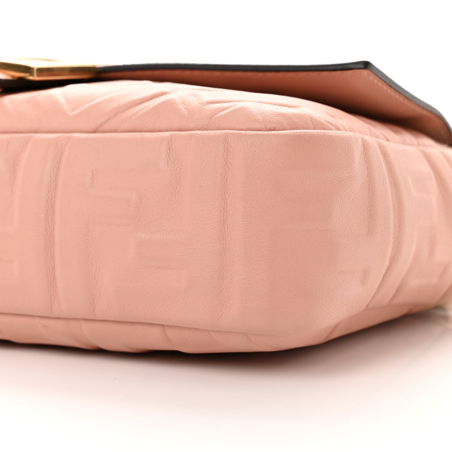 Nappa FF 1974 Embossed Baguette Rosa Bourbon