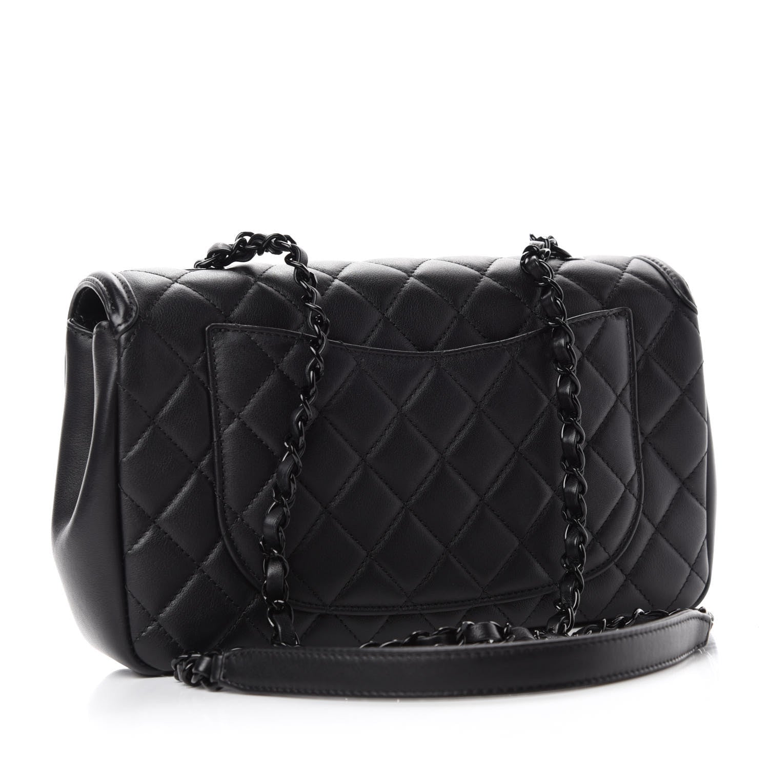 Chanel Calfskin Quilted Medium CC Filigree Flap Black 3 of 11