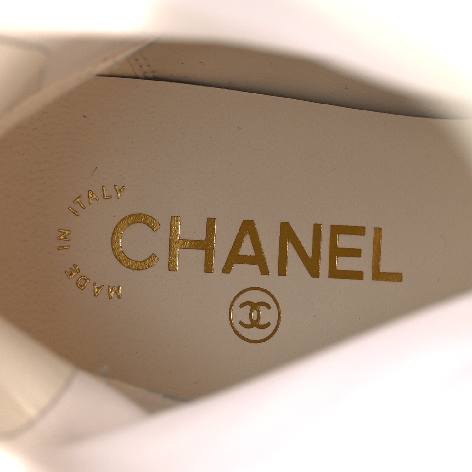 Chanel Stretch Lambskin Patent Cap Toe Pearl Ball Mid Calf Boots 39 White Black 9 of 12