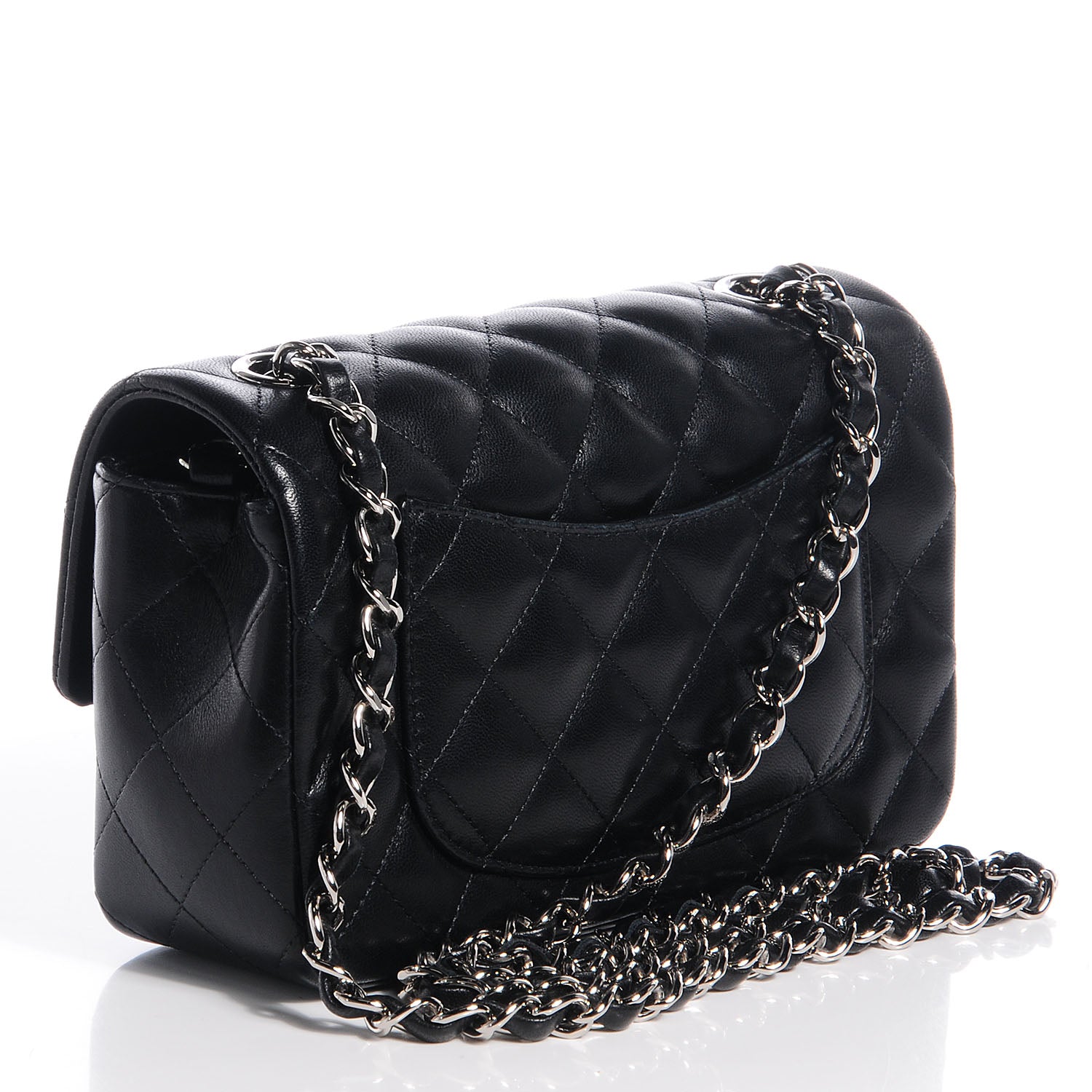 Chanel Lambskin Quilted Mini Flap Black 3 of 8