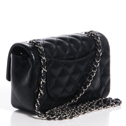 Chanel Lambskin Quilted Mini Flap Black 3 of 8