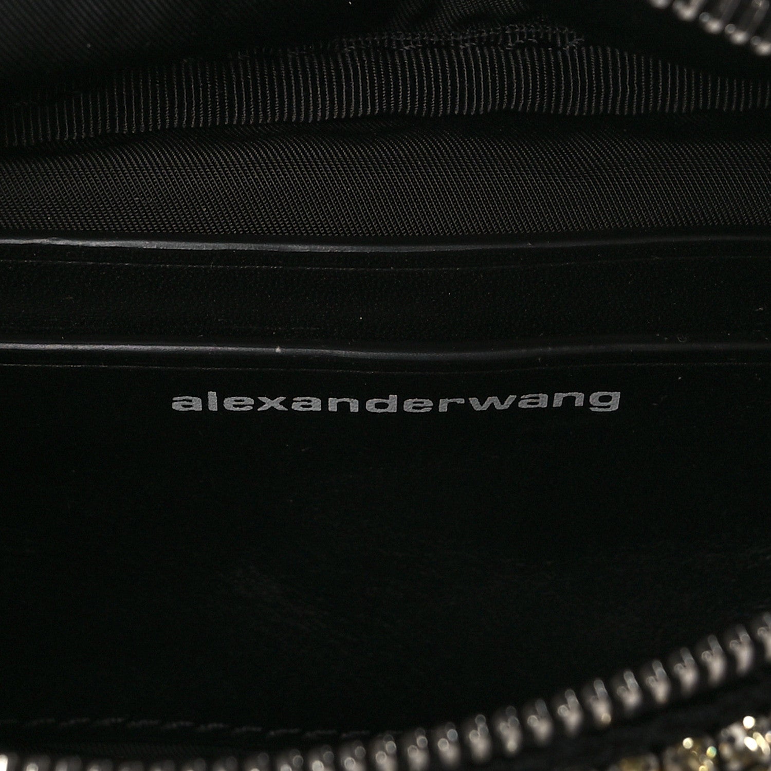 Alexander Wang Rhinestone Mesh Mini Attica Belt Bag Prism Gold 6 of 8