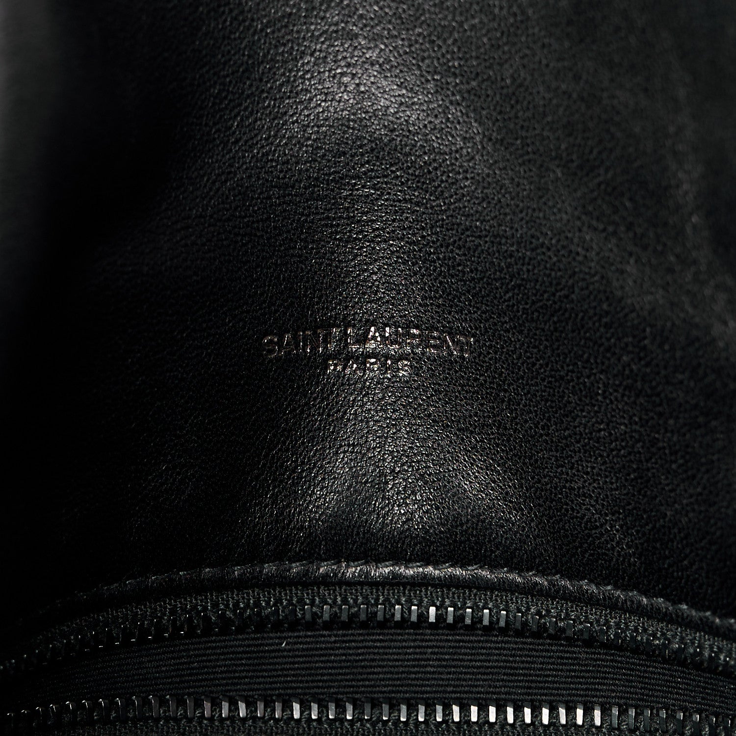 Saint Laurent Lambskin Quilted Monogram Monochrome Small Loulou Puffer Chain Satchel Black 7 of 11
