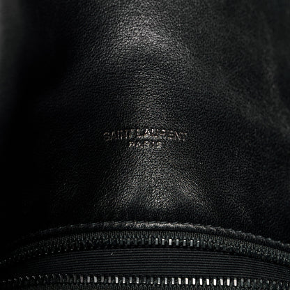 Saint Laurent Lambskin Quilted Monogram Monochrome Small Loulou Puffer Chain Satchel Black 7 of 11