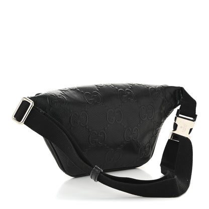 Gucci Calfskin GG Tennis Embossed Belt Bag Black 3 of 10