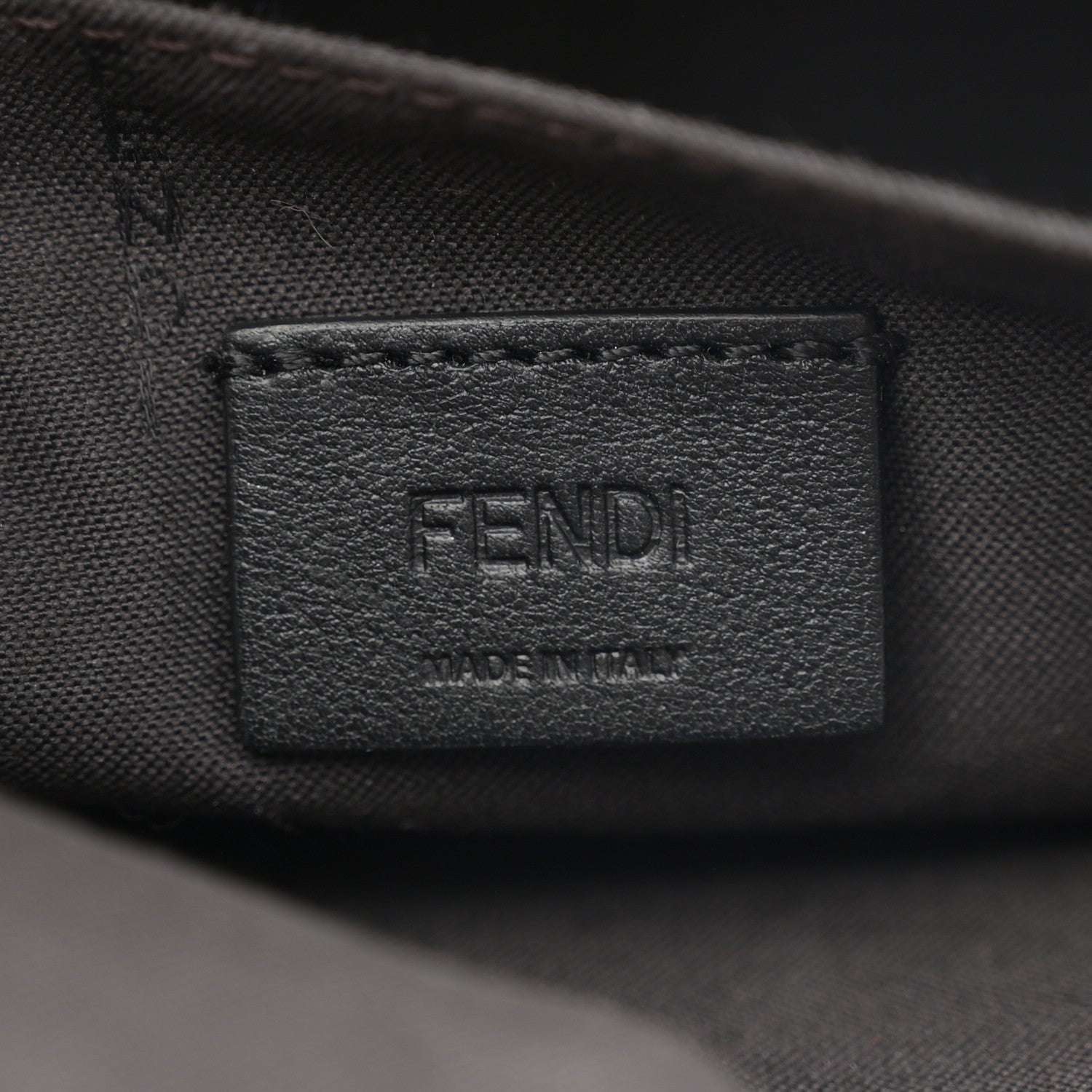 Fendi Vitello Soft F is Fendi Bi-Color FF 1974 Embossed Envelope Wallet On Chain with Pouches Maya Black 7 of 13