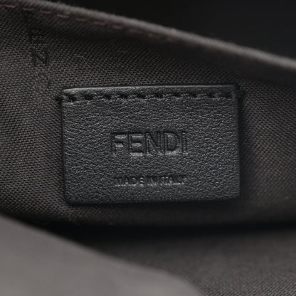 Fendi Vitello Soft F is Fendi Bi-Color FF 1974 Embossed Envelope Wallet On Chain with Pouches Maya Black 7 of 13
