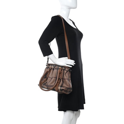 Burberry Smoked Check Small Northfield Tote Brown 2 of 11