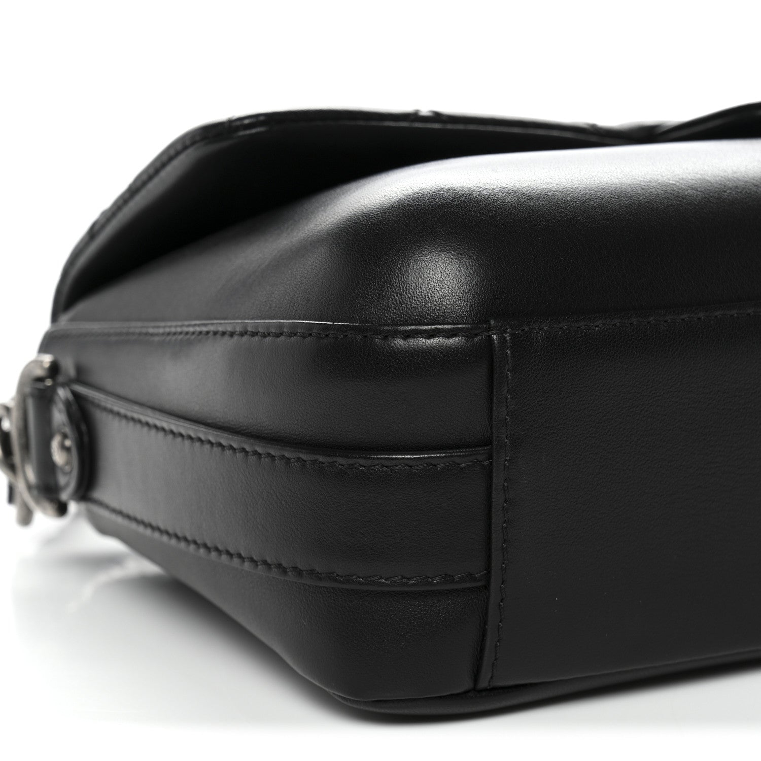 Chanel Calfskin Quilted Large Rock My Shoulder Flap Black 9 of 10