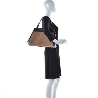 Celine Pony Hair Calfskin Medium Edge Shoulder Bag Praline 2 of 11