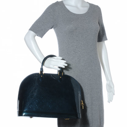 Louis Vuitton Vernis Alma GM Blue Nuit 2 of 7