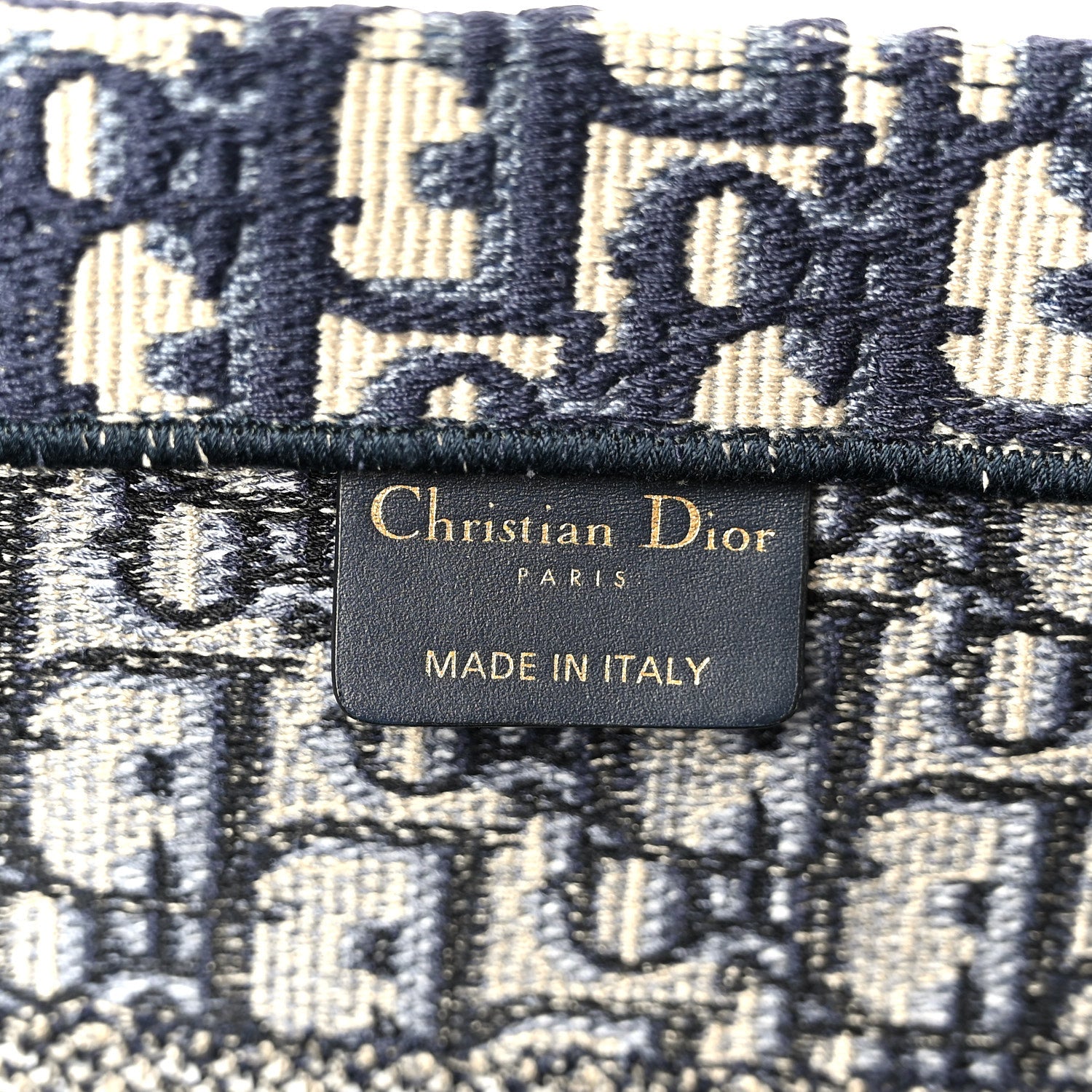 Christian Dior Oblique Medium Book Tote Blue Multicolor 6 of 10