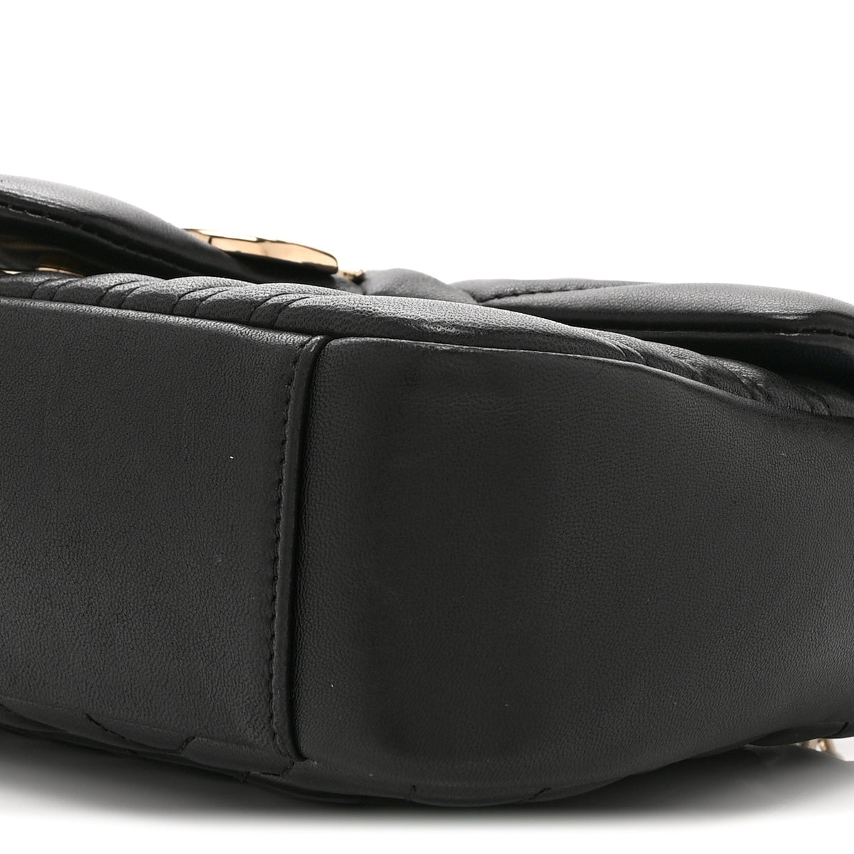 Gucci Lambskin Matelasse Medium GG Marmont Shoulder Bag Black 11 of 11