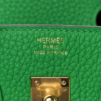 Hermes Togo Birkin 25 Bambou 7 of 10