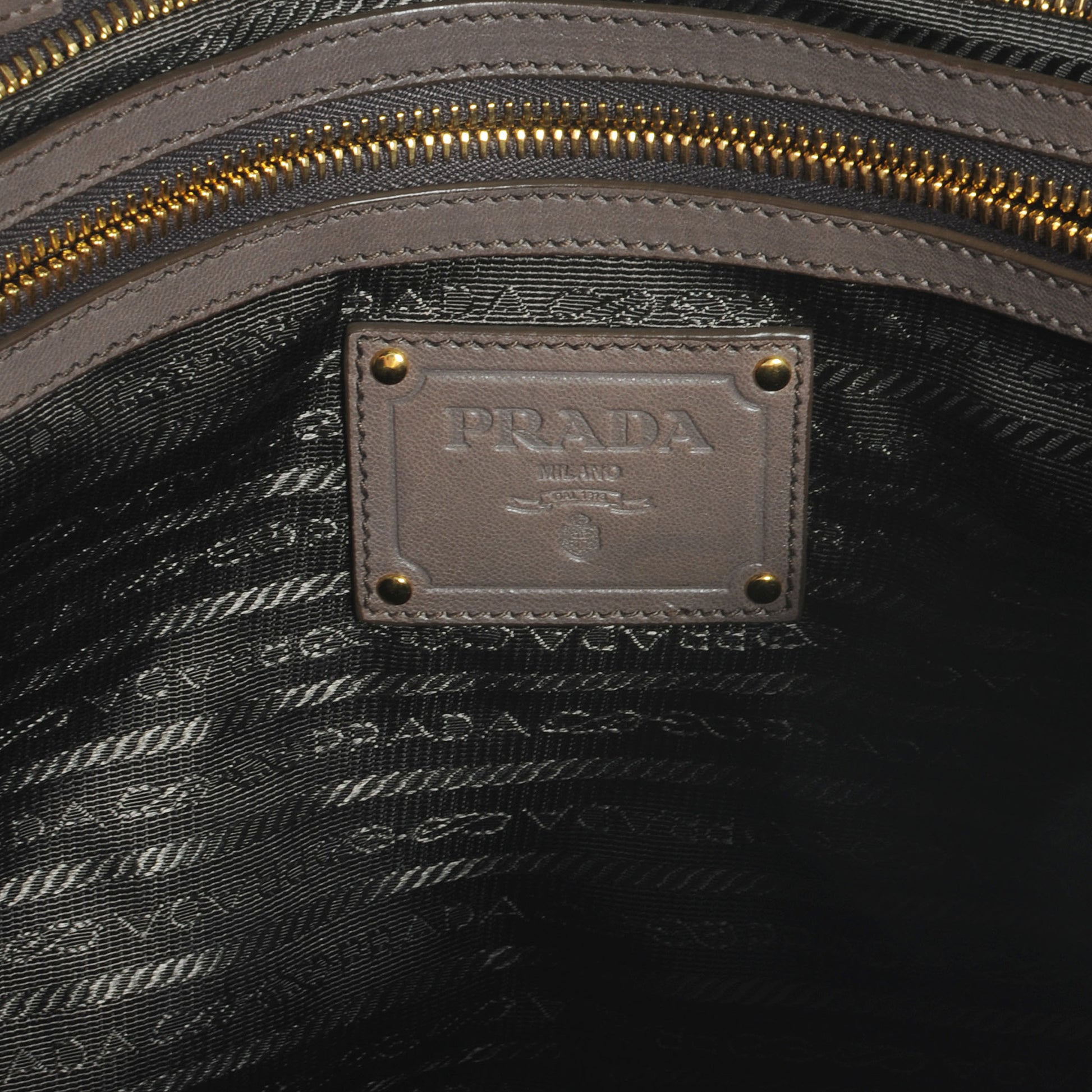 Prada Nappa Dressy Gaufre Ruched Clutch Bambu 6 of 8