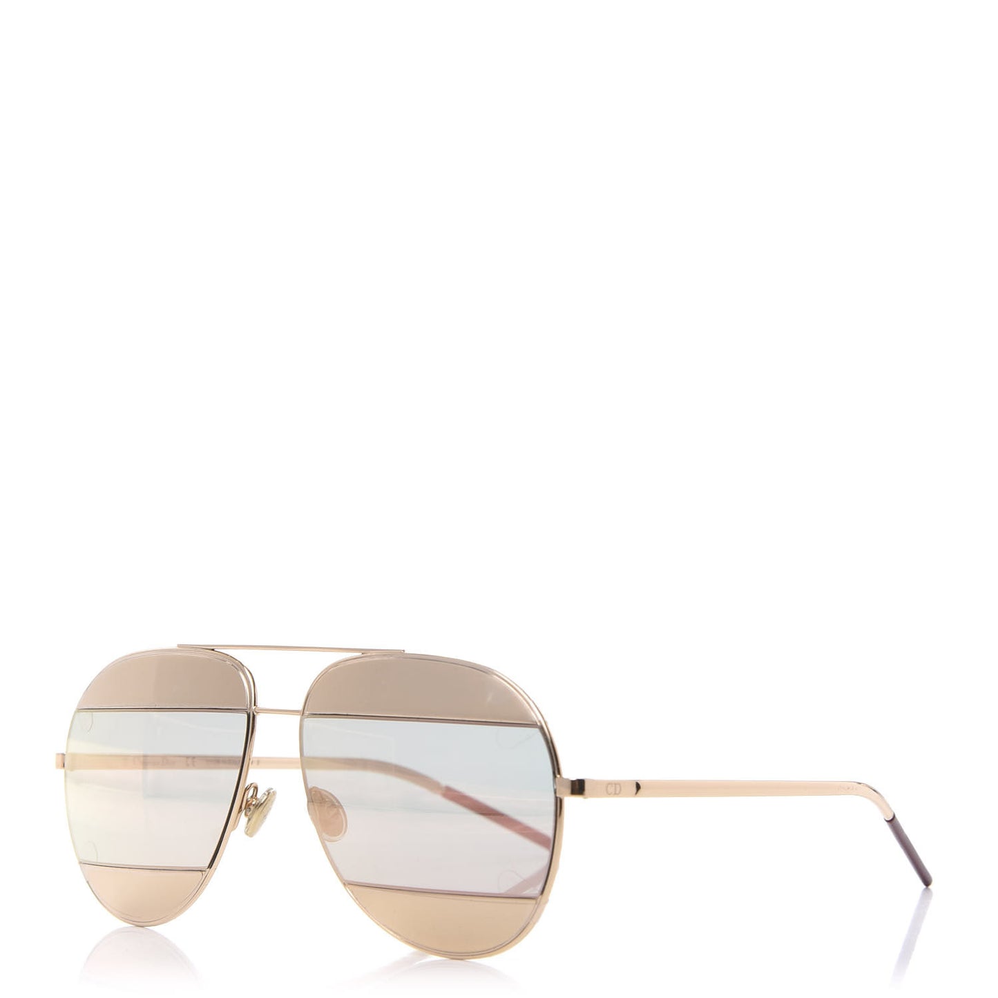 Split 1 Aviator Sunglasses Gold
