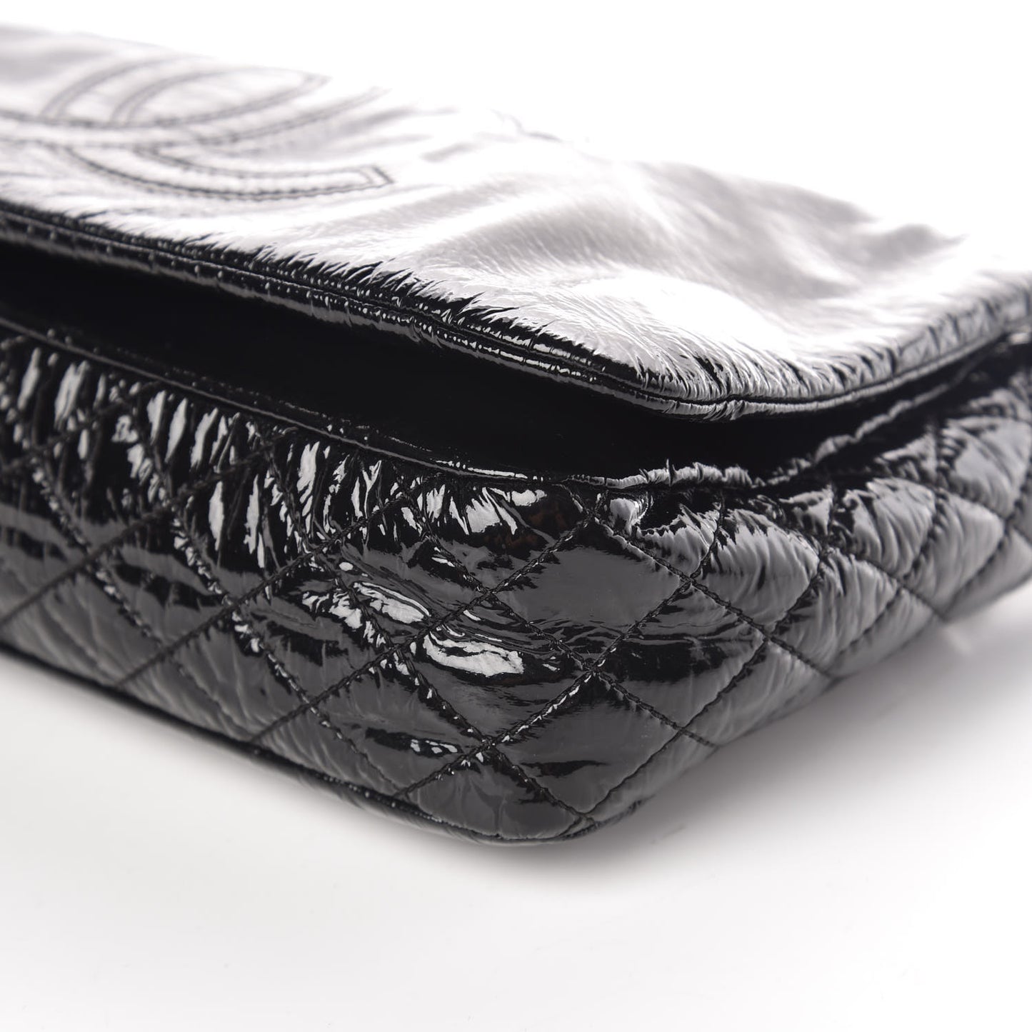 Vinyl Medium Rock and Chain Flap Black